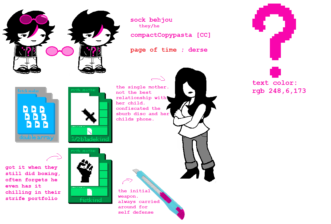 my kidsona redesign (except since then i redesigned it again)